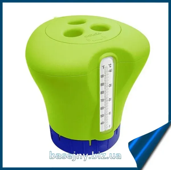 Дозатор плаваючий Kokido K619BU зелений з термометром