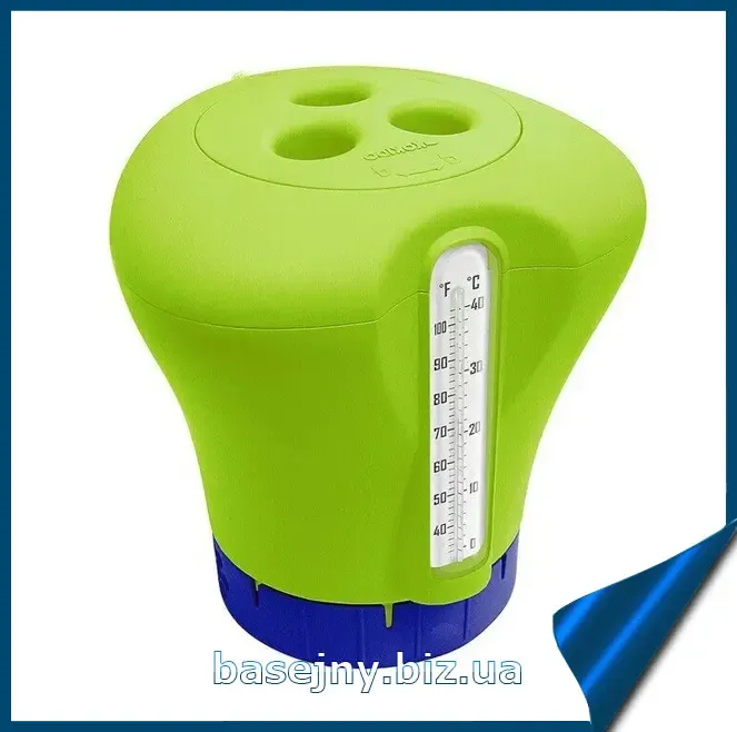 Дозатор плаваючий Kokido K619BU зелений з термометром
